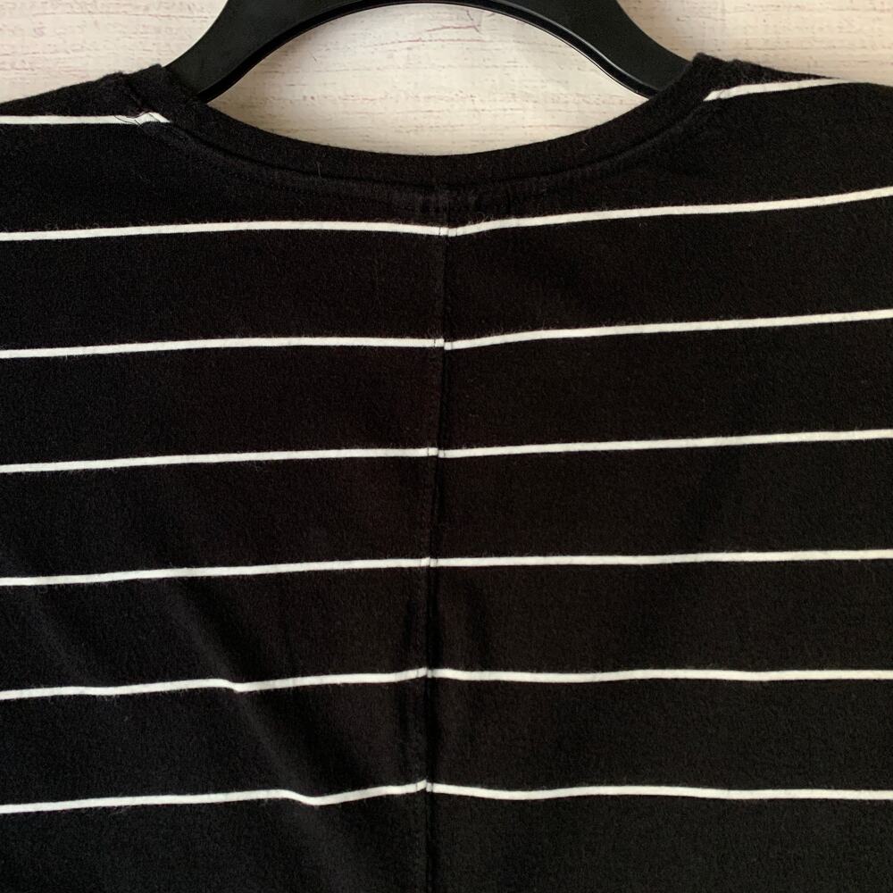 Who What Wear Women's Black and White Striped Shirt Cotton Blend Size XXL - Picture 9 of 16